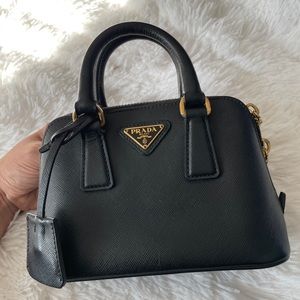 PRADA Saffiano Leather Mini Bag Satchel